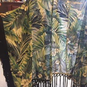 Batwing Fringe Kimono